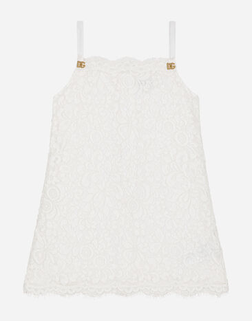 Dolce & Gabbana Abito in pizzo cordonetto Bianco L53DS1FLM55