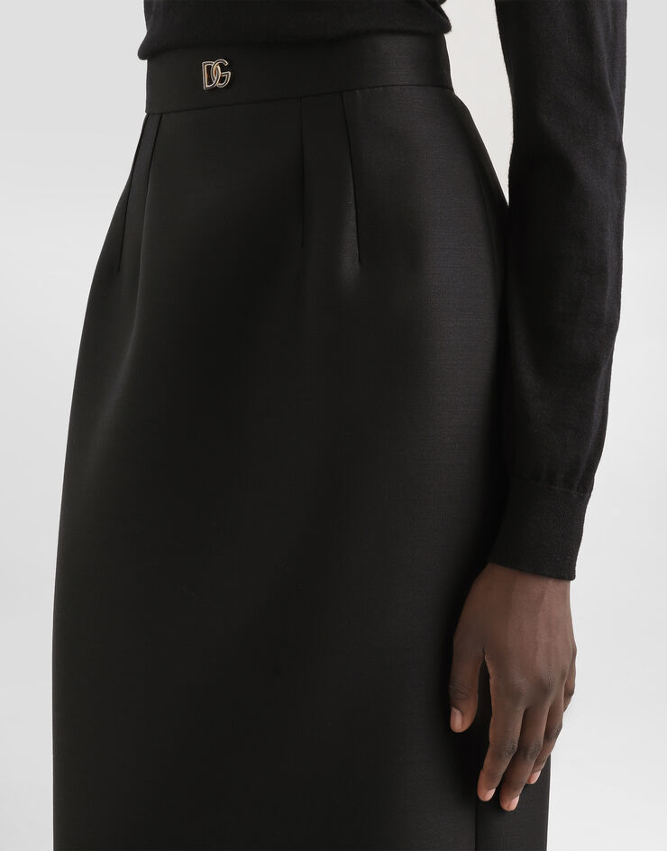 Dolce & Gabbana Faille sheath skirt Black F4CJGTFU3R1