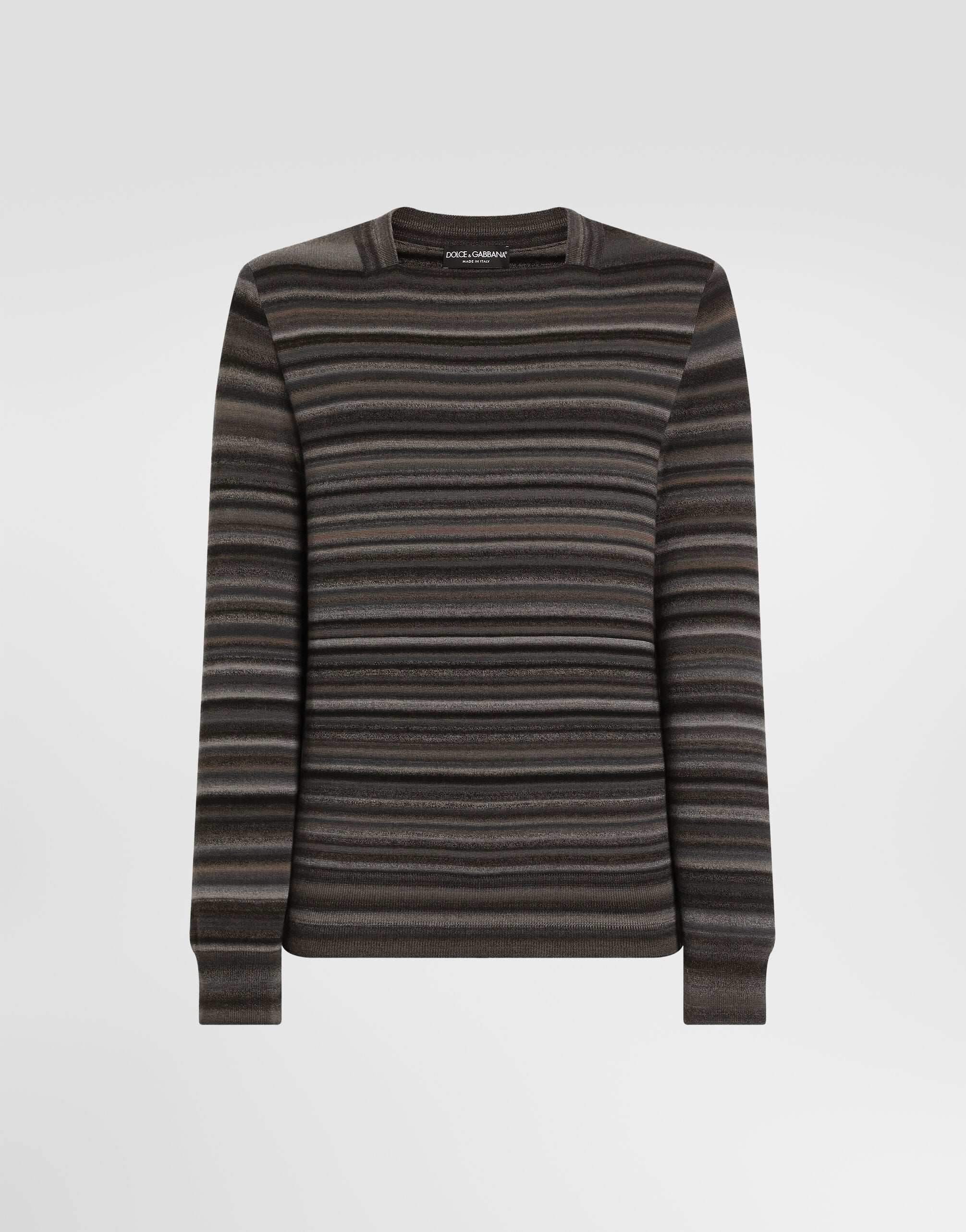 Striped wool pullover