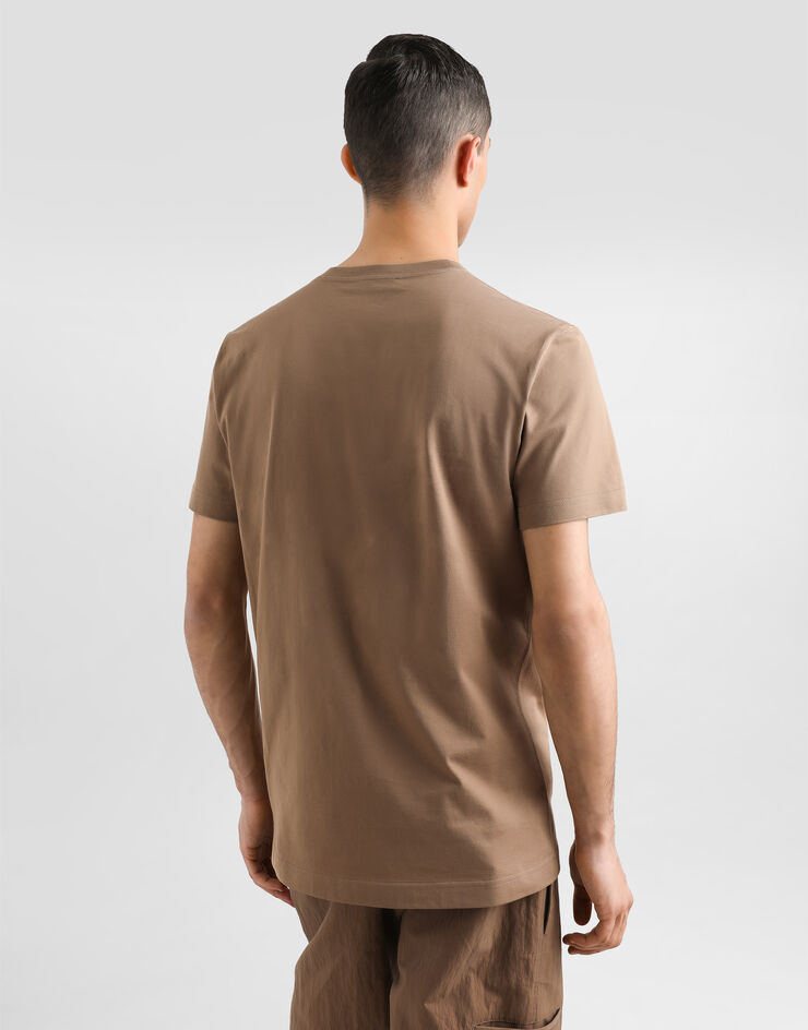 Dolce & Gabbana Cotton T-shirt with tag Brown G8RN8TG7N7A