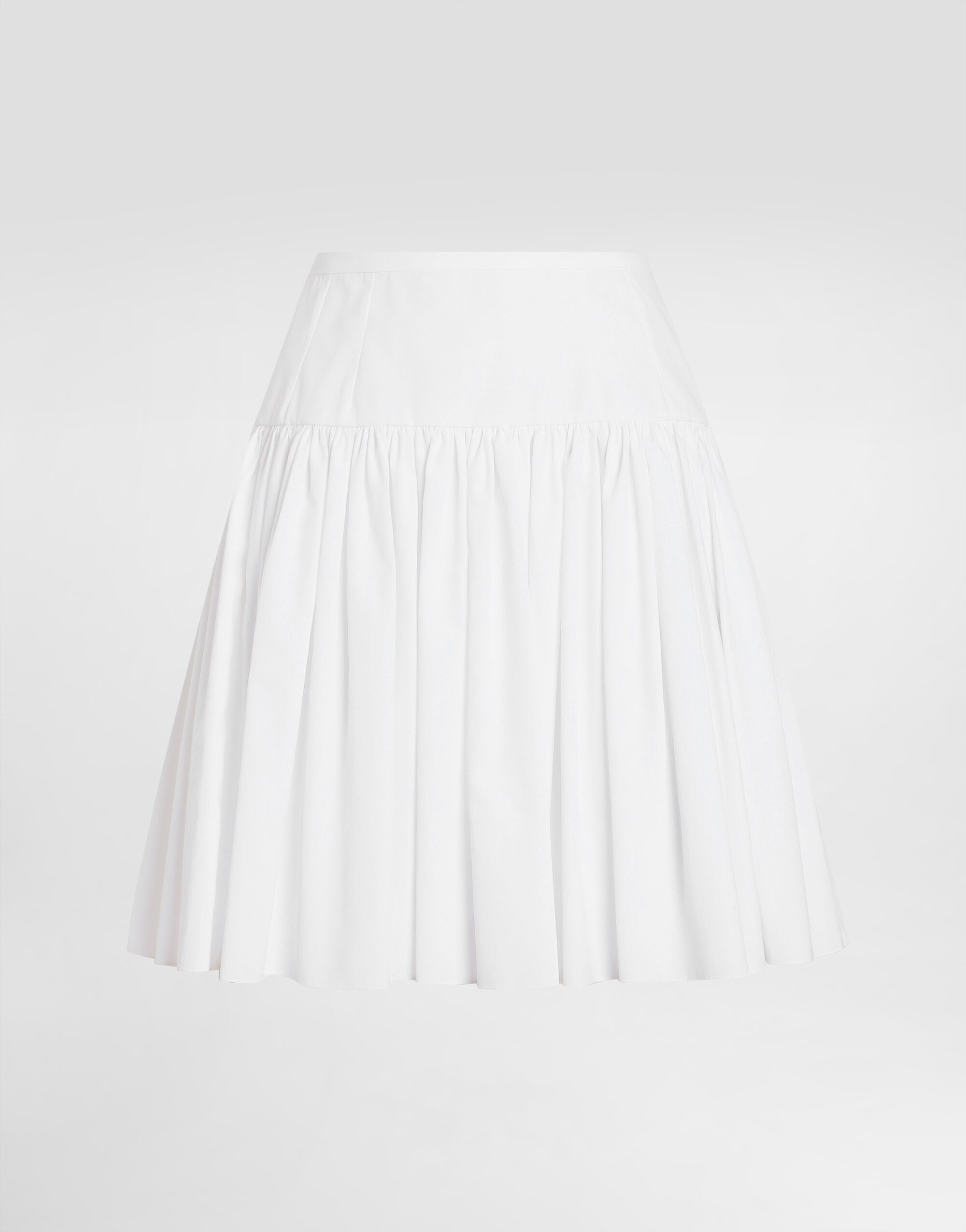 Dolce & Gabbana Dolce & Gabbana Short cotton circle skirt White F4CFATFU61A