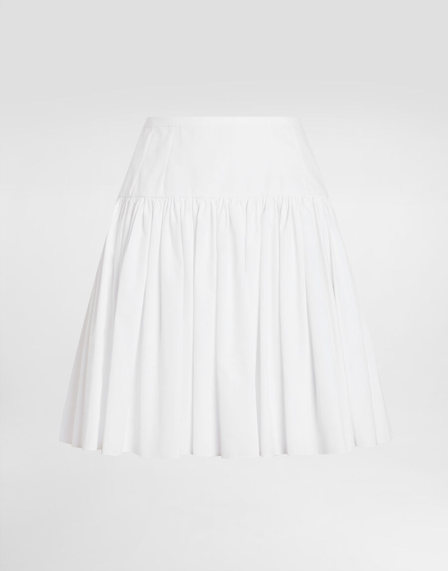 Short cotton circle skirt