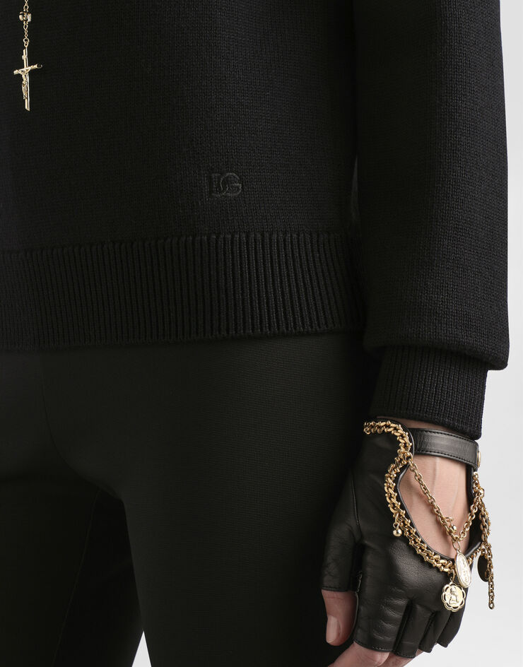 Dolce & Gabbana 羊毛高领套衫 黑 FXW13ZJCVXN