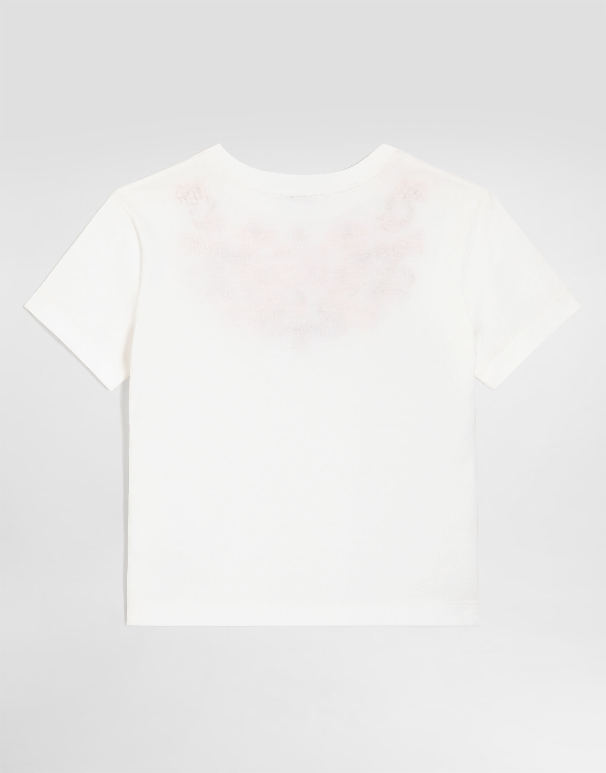 Whiteのガールズ Jersey t-shirt with print and sequin embroidery