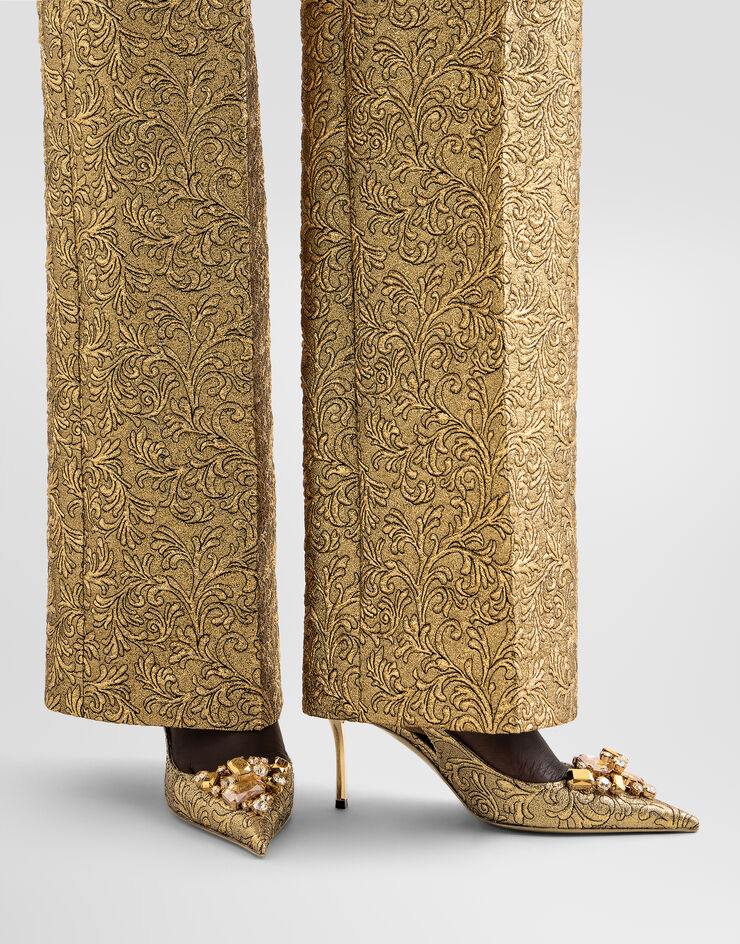 Dolce & Gabbana Slingback in ramage brocade Gold CG1078A0436