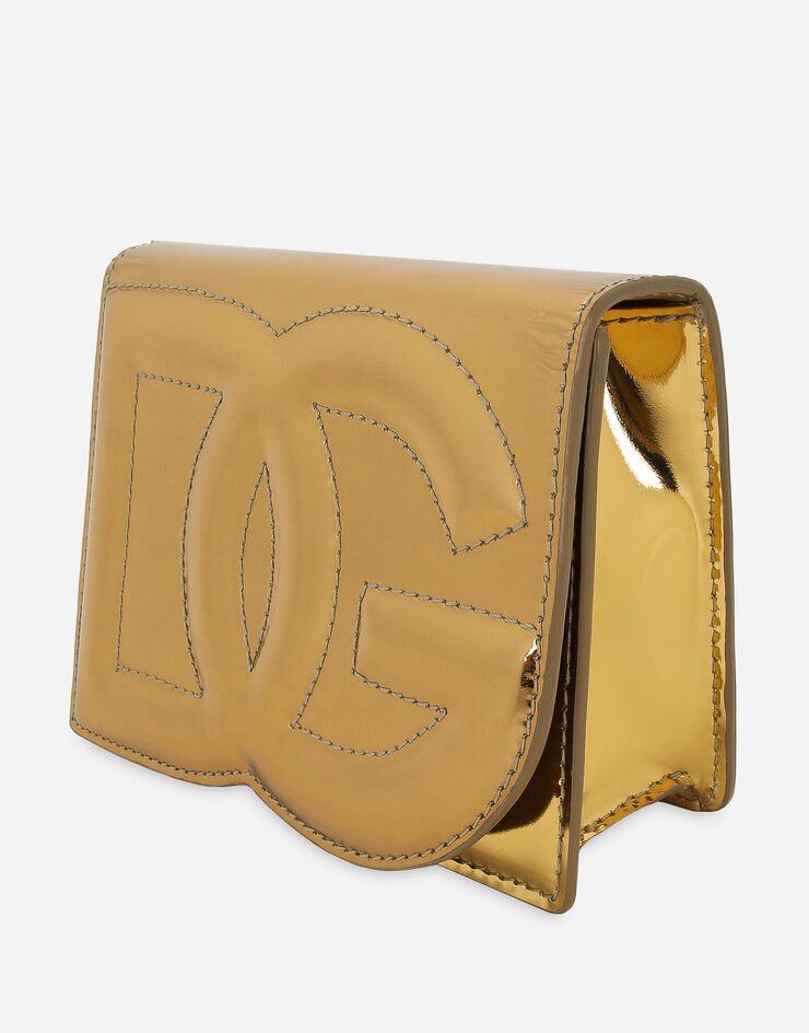 Dolce&Gabbana حقيبة كروس بودي DG Logo صغيرة ذهبي BB7543AY828