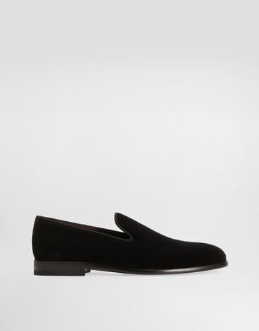 Dolce & Gabbana Velvet slippers Black A50396A6808