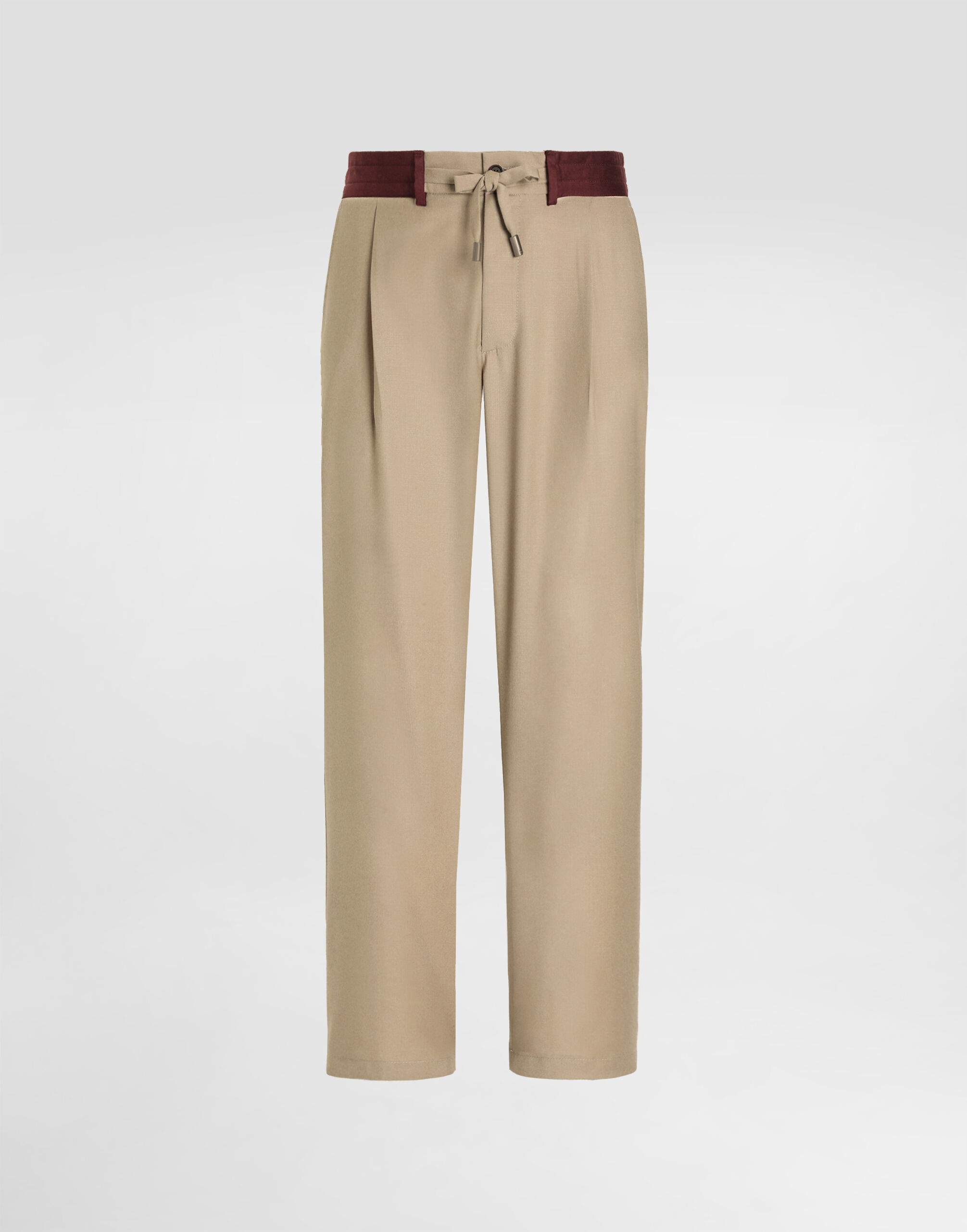 Beigeのメンズ Wool canvas trousers | Dolce&Gabbana®