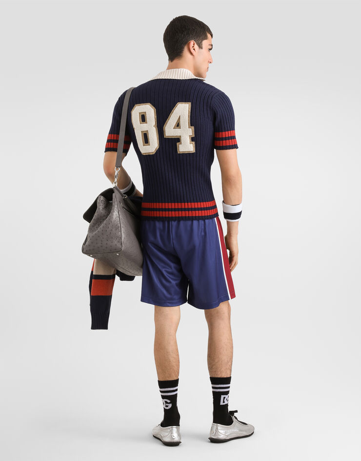 Dolce & Gabbana Striped jersey bermuda shorts Dolce & Gabbana Striped jersey bermuda shorts Multicolor GP1O6ZII7J0