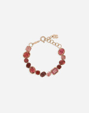 Dolce & Gabbana Anna bracelet in red gold 18kt with toumalines White WBQD1GWPAVE