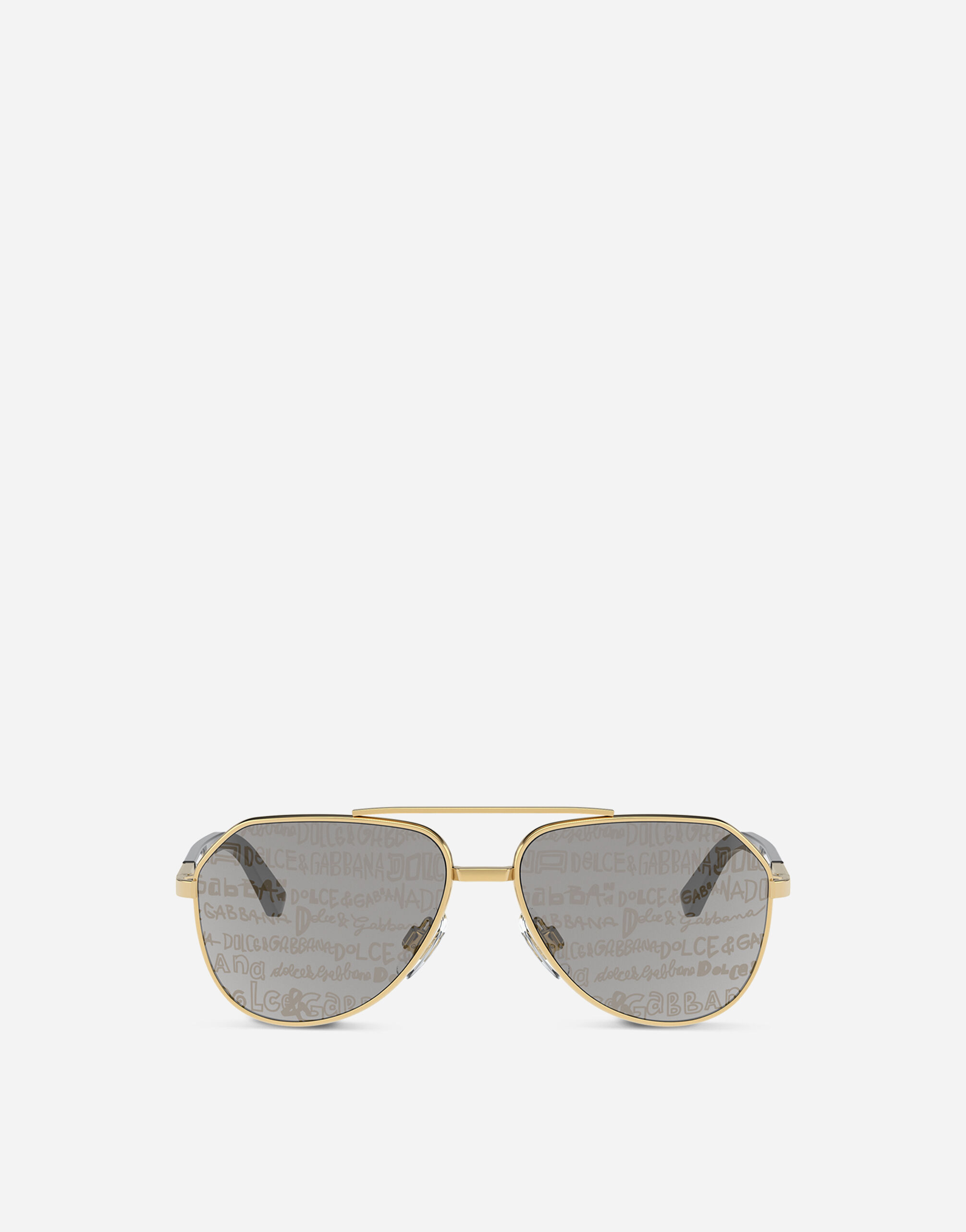 Graffiti sunglasses in Gold for Men | Dolce&Gabbana® US