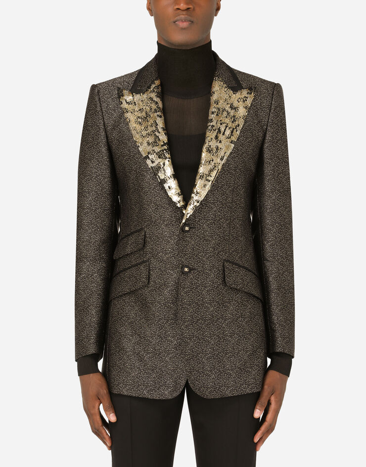 Dolce & Gabbana Chaqueta beat jacquard lamé Multicolor G2QF6ZFJMPN