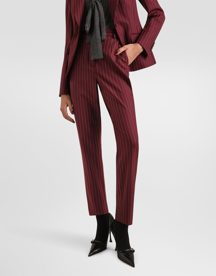 Dolce & Gabbana Pinstripe wool trousers Multicolor FTAM2TGDD1H