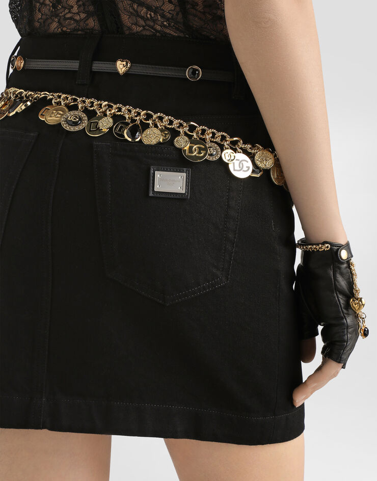 Dolce & Gabbana Denim miniskirt Multicolor F4CX1DG8NC2