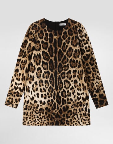 Dolce & Gabbana Leopard-print interlock dress Print L5JDALFSGQX