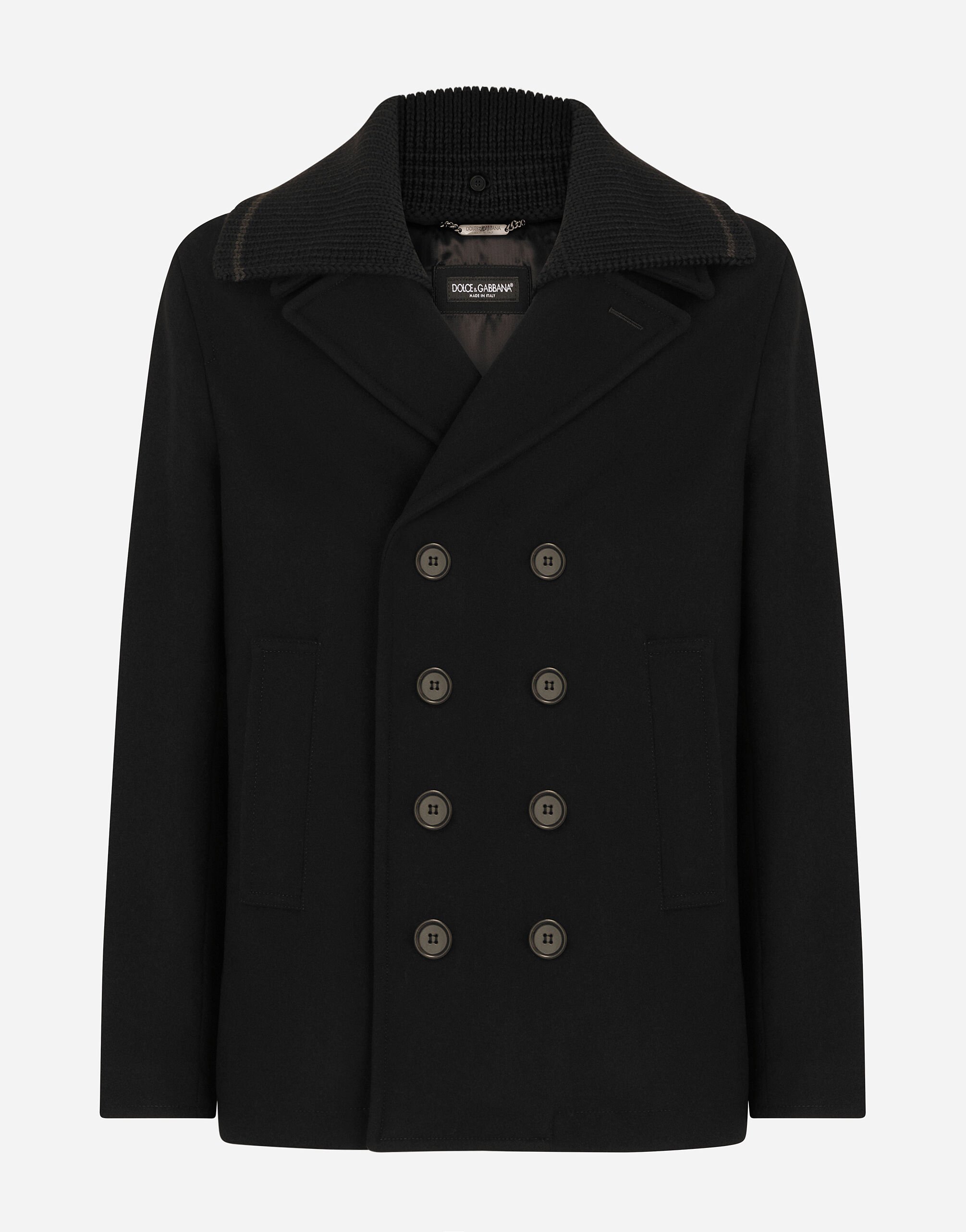Dolce&Gabbana Wool and cashmere peacoat Multicolor G038TTFJPAF