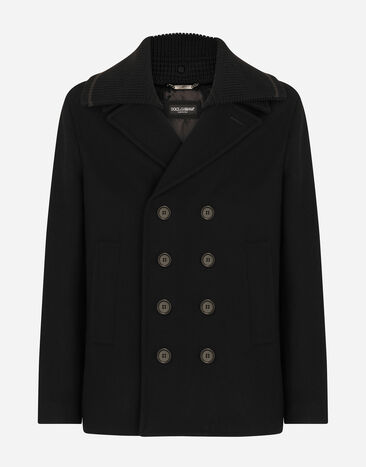 Dolce & Gabbana Wool and cashmere peacoat Multicolor G9ANNLGG640