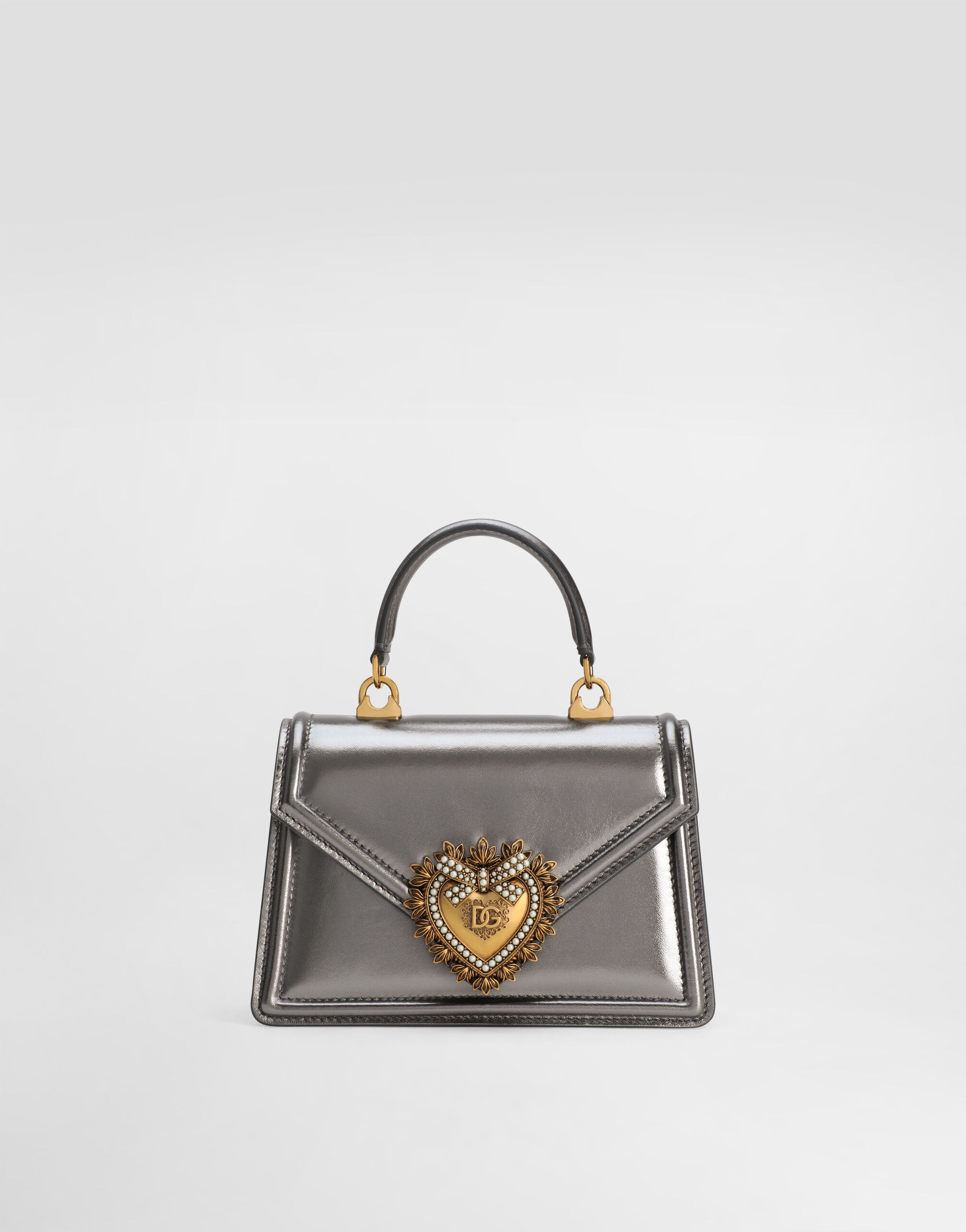 Small Devotion top-handle bag in SILVER for Women