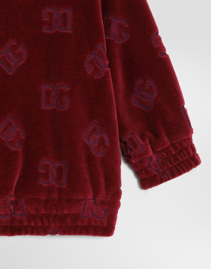 Dolce & Gabbana Logo jacquard jersey sweatshirt Dolce & Gabbana Logo jacquard jersey sweatshirt Red L2JWDLFJ7DL
