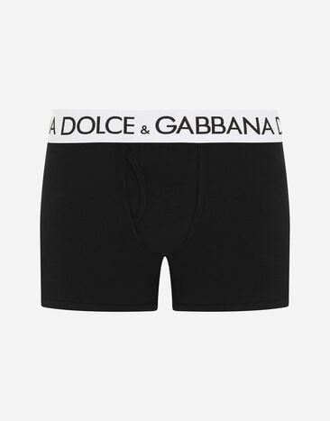 Dolce & Gabbana Two-way-stretch cotton jersey long-leg boxers Grey M3D03JONN97