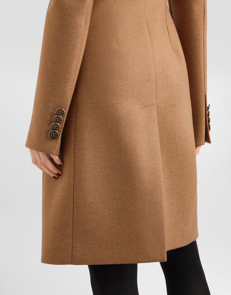 Dolce & Gabbana Dolce double-breasted wool coat Beige F0N87THU2B1