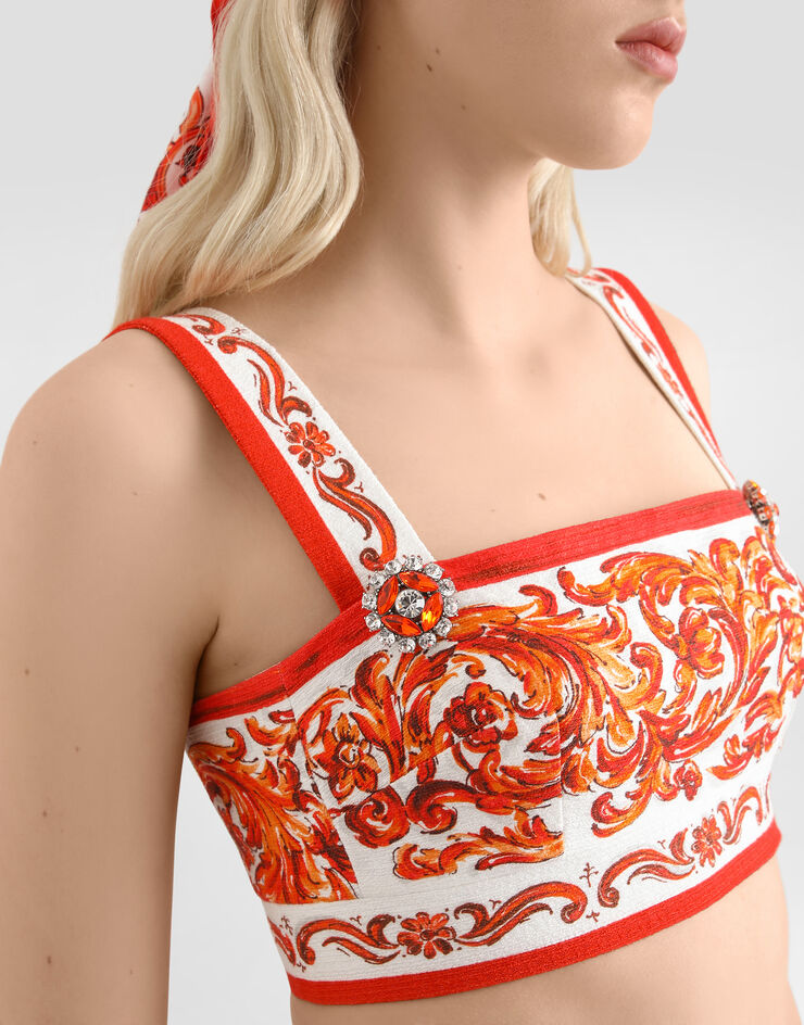 Dolce & Gabbana Brooch with rhinestones Silver WPS6M2W1111