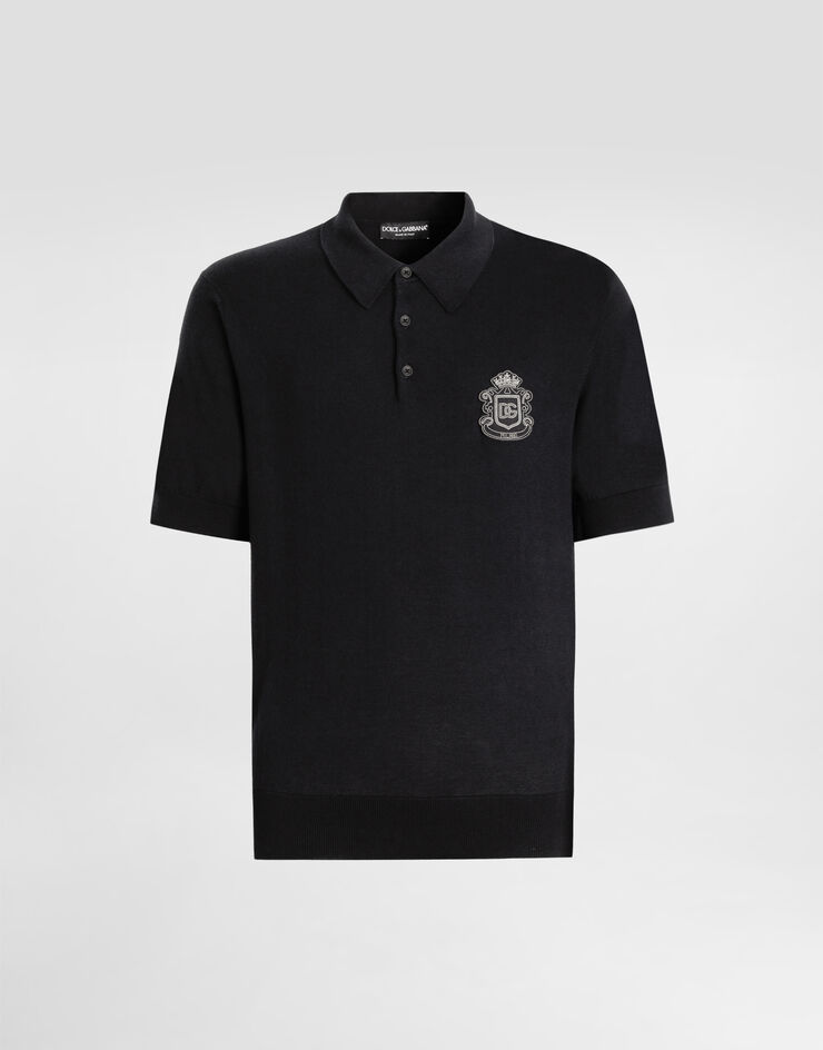 Dolce & Gabbana Cotton polo shirt Dolce & Gabbana Cotton polo shirt Blue GXZ02ZJBCIU