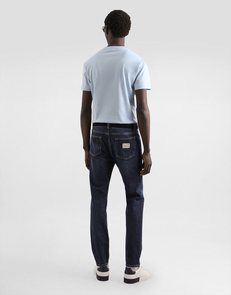 Dolce & Gabbana Slim-fit stretch cotton jeans Multicolor GY07CDG8NI7