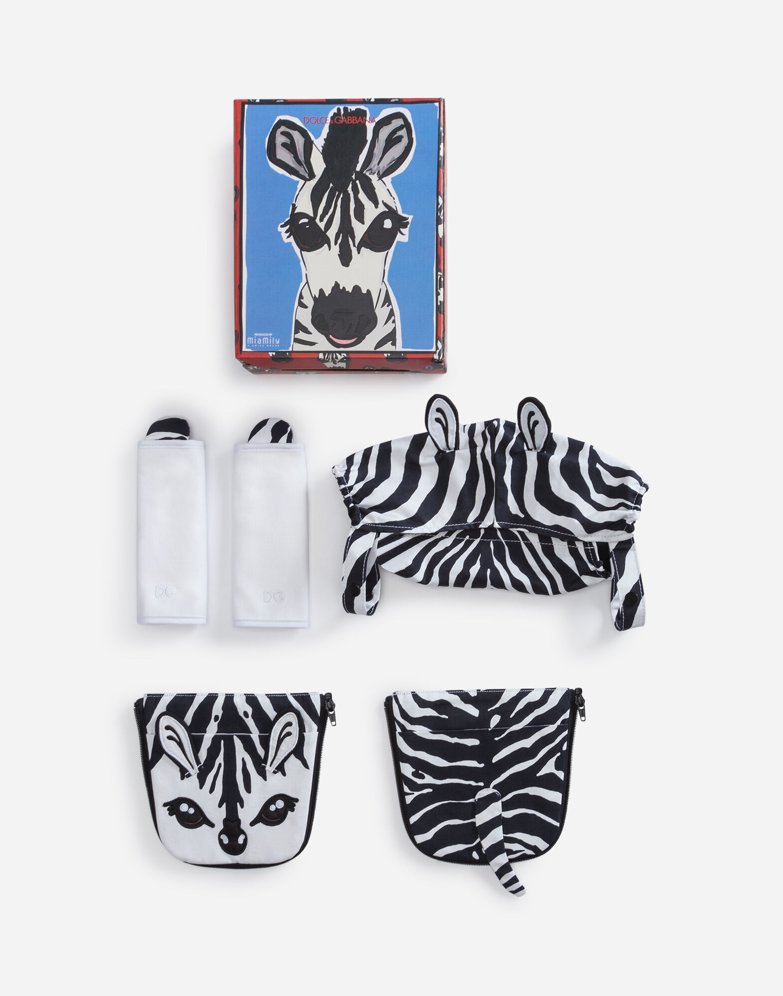 Dolce & Gabbana Zebra cover for baby carrier Azure L1JG34G7G0H