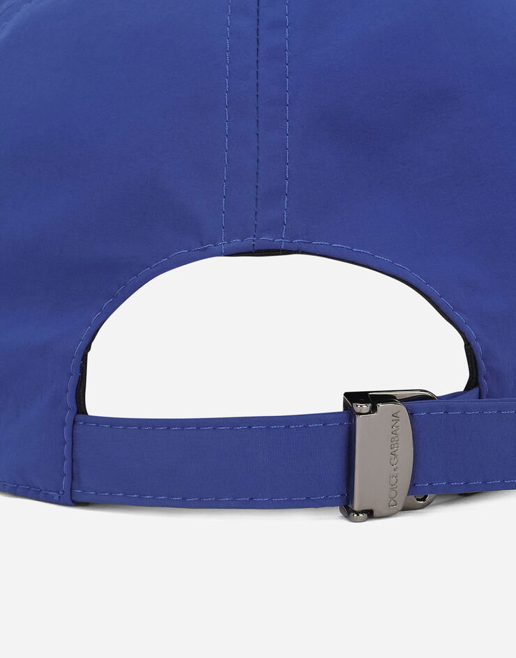 Dolce & Gabbana Gorra de béisbol de nailon con placa con logotipo Azul GH590AFUM8T