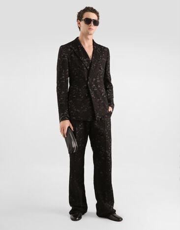 Dolce & Gabbana Lace trousers lined with silk Multicolor GP0O2TGK044