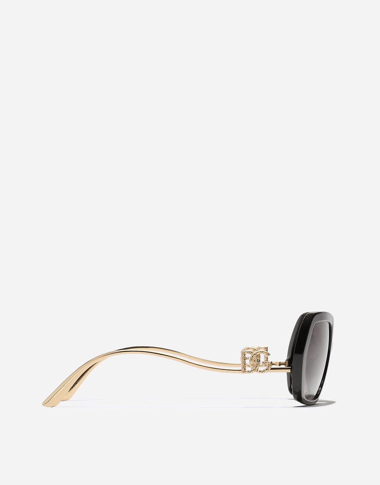Dolce & Gabbana Sonnenbrille DG Crystal Schwarz VG446GVP18G