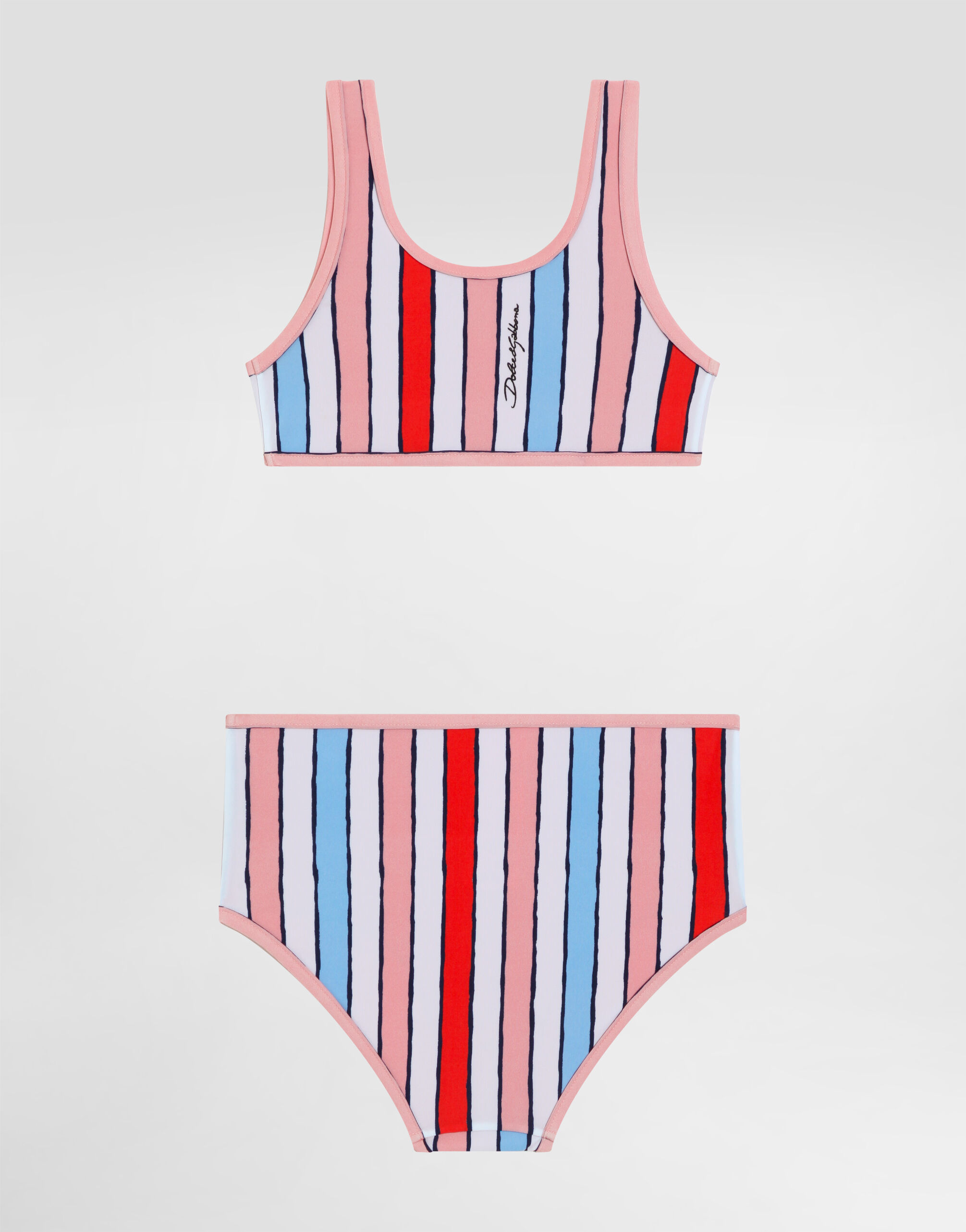 Multicolorのガールズ Striped bikini | Dolce&Gabbana®