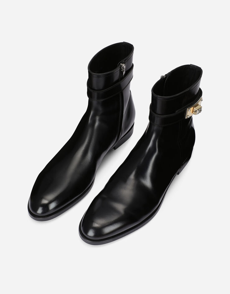 Dolce & Gabbana Ботинки из шлифованной телячьей кожи черный A60546AQ237