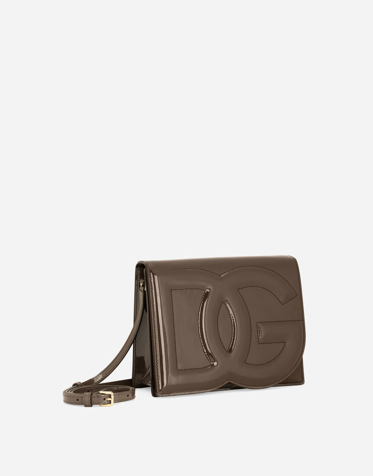 Dolce & Gabbana حقيبة كروس بودي بشعار DG Logo بني BB7287A1471