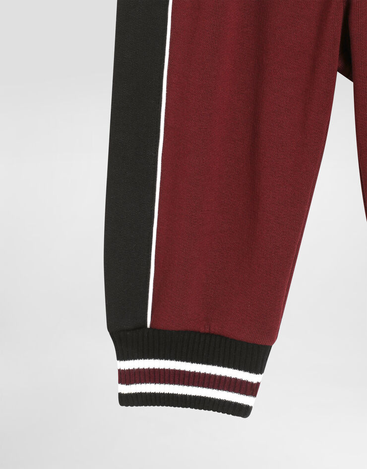 Dolce & Gabbana Fleece trousers with embroidered applications Dolce & Gabbana Fleece trousers with embroidered applications Multicolor L1JPJBG7PUT