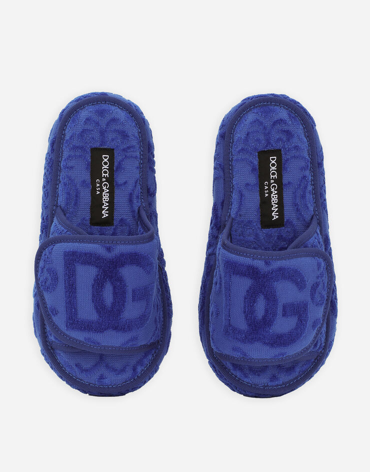 Dolce & Gabbana Terry Cotton Plateau Slippers Multicolor TCF011TCAGM