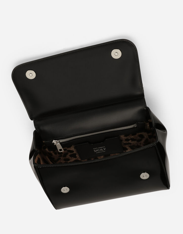 Dolce & Gabbana Borsa a mano Sicily grande Nero BB6002AI413