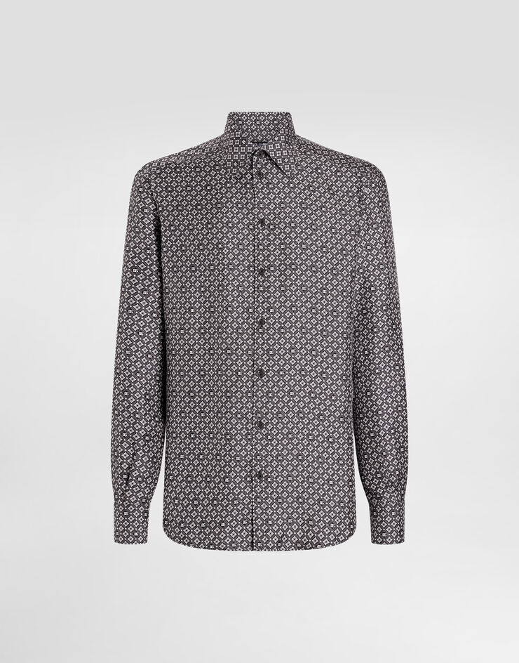 Dolce & Gabbana Silk shirt with tie print Print G5MM4TIS1XS
