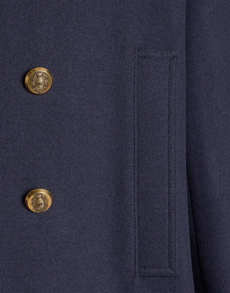 Dolce & Gabbana Double-breasted wool coat Dolce & Gabbana Double-breasted wool coat Blue G058OTHU2DA