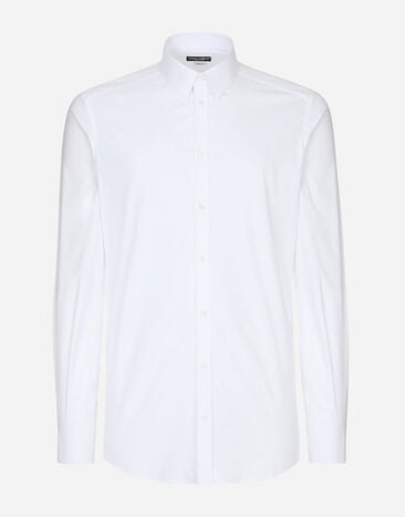 Dolce & Gabbana Stretch cotton Gold-fit shirt White G5IF1THI1QC