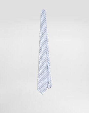 Dolce & Gabbana Striped poplin tie Multicolor GT147EFR53U