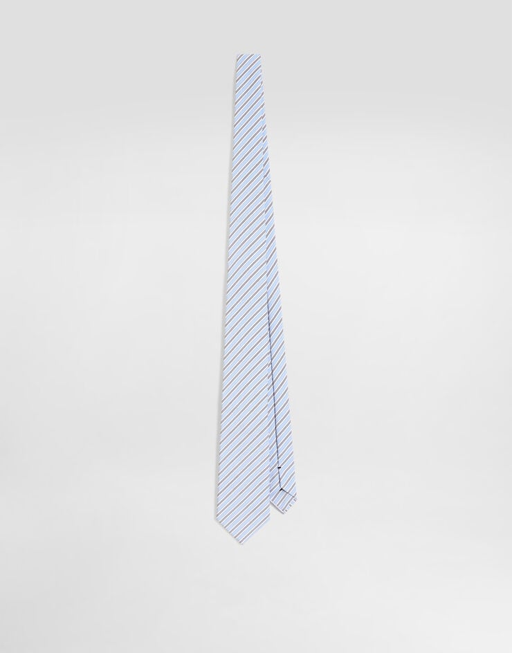 Dolce & Gabbana Striped poplin tie Multicolor GT147EFR53U