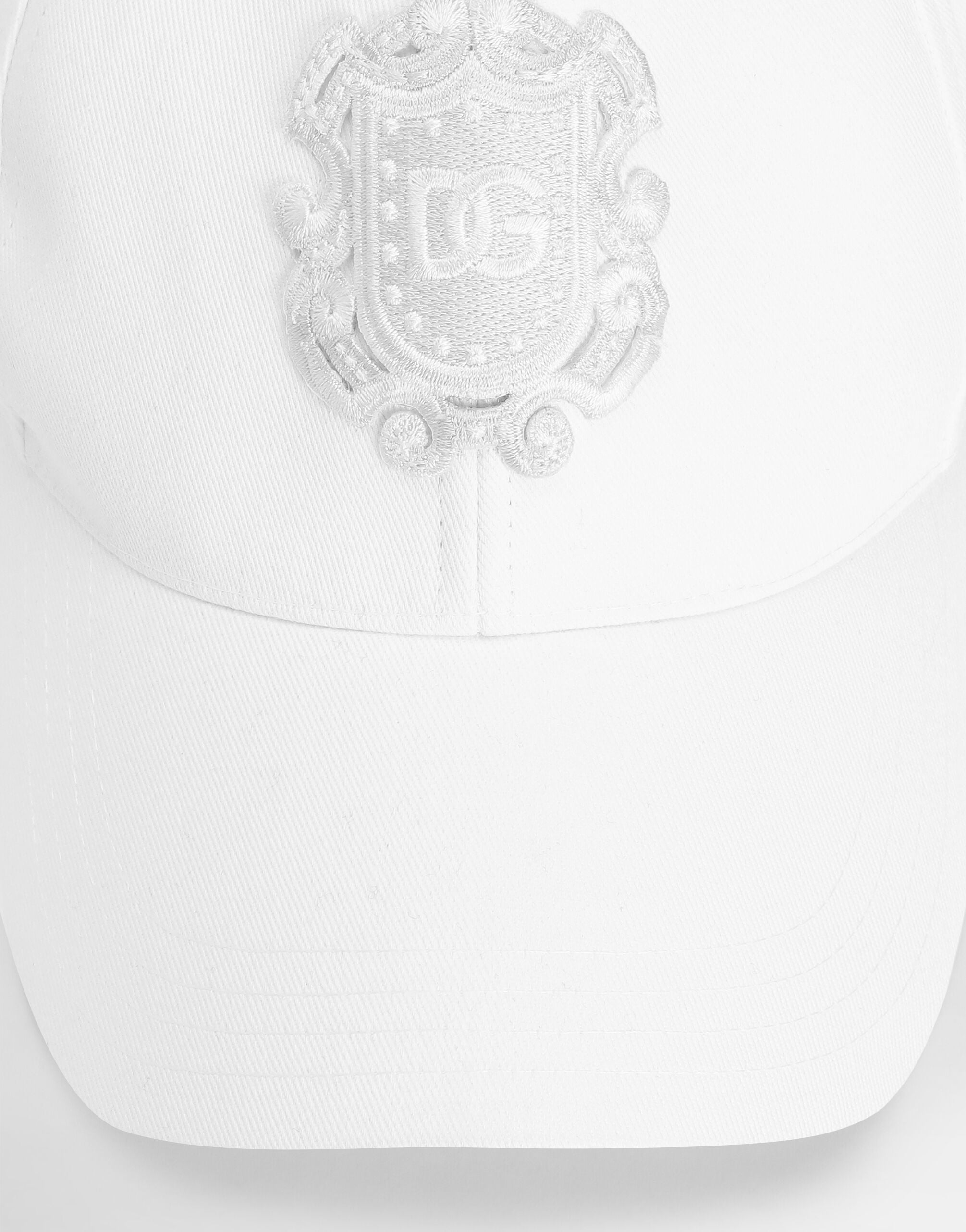 Whiteのメンズ コットン ドリル ベースボール キャップ | Dolce&Gabbana®