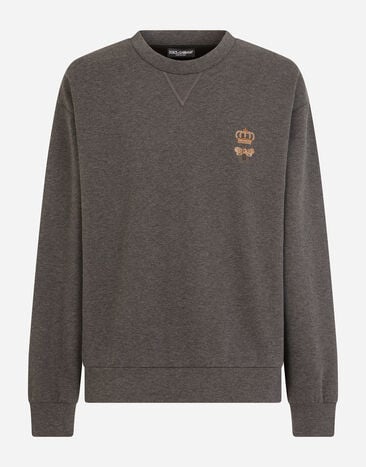 Dolce & Gabbana Sweat-shirt en jersey à broderie Imprimé G9AQVTHI7X6