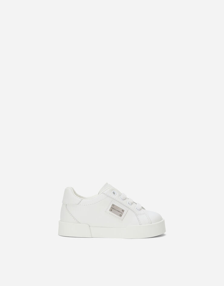 Dolce&Gabbana Sneaker Portofino aus Kalbsleder Weiss DN0198A3444