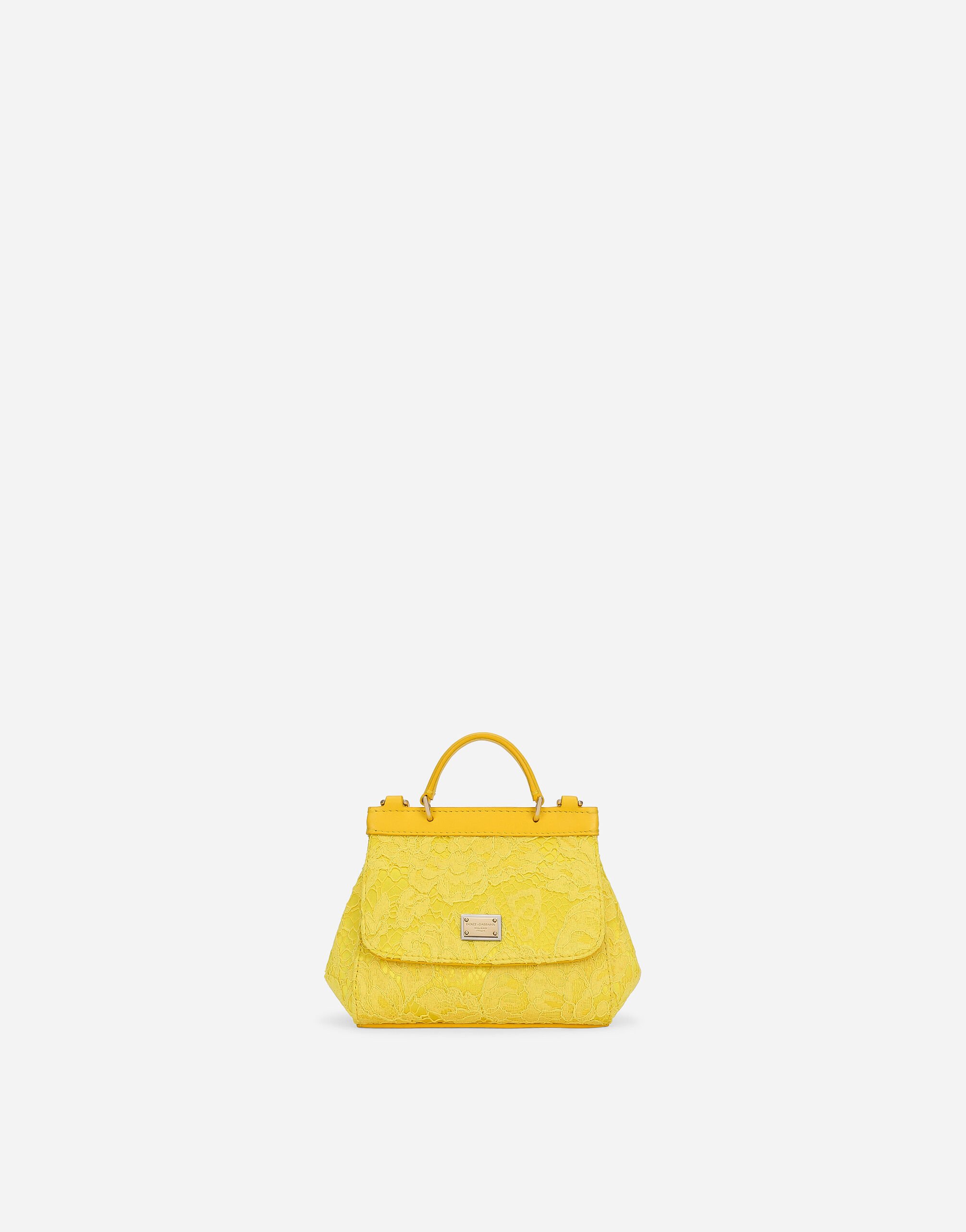 Mini Sicily handbag in Yellow for Girls Dolce Gabbana US