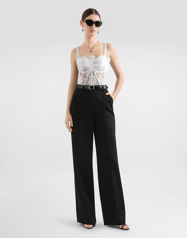 Dolce & Gabbana Бюстье из кружева БЕЛЫЙ F72X4THLMQJ