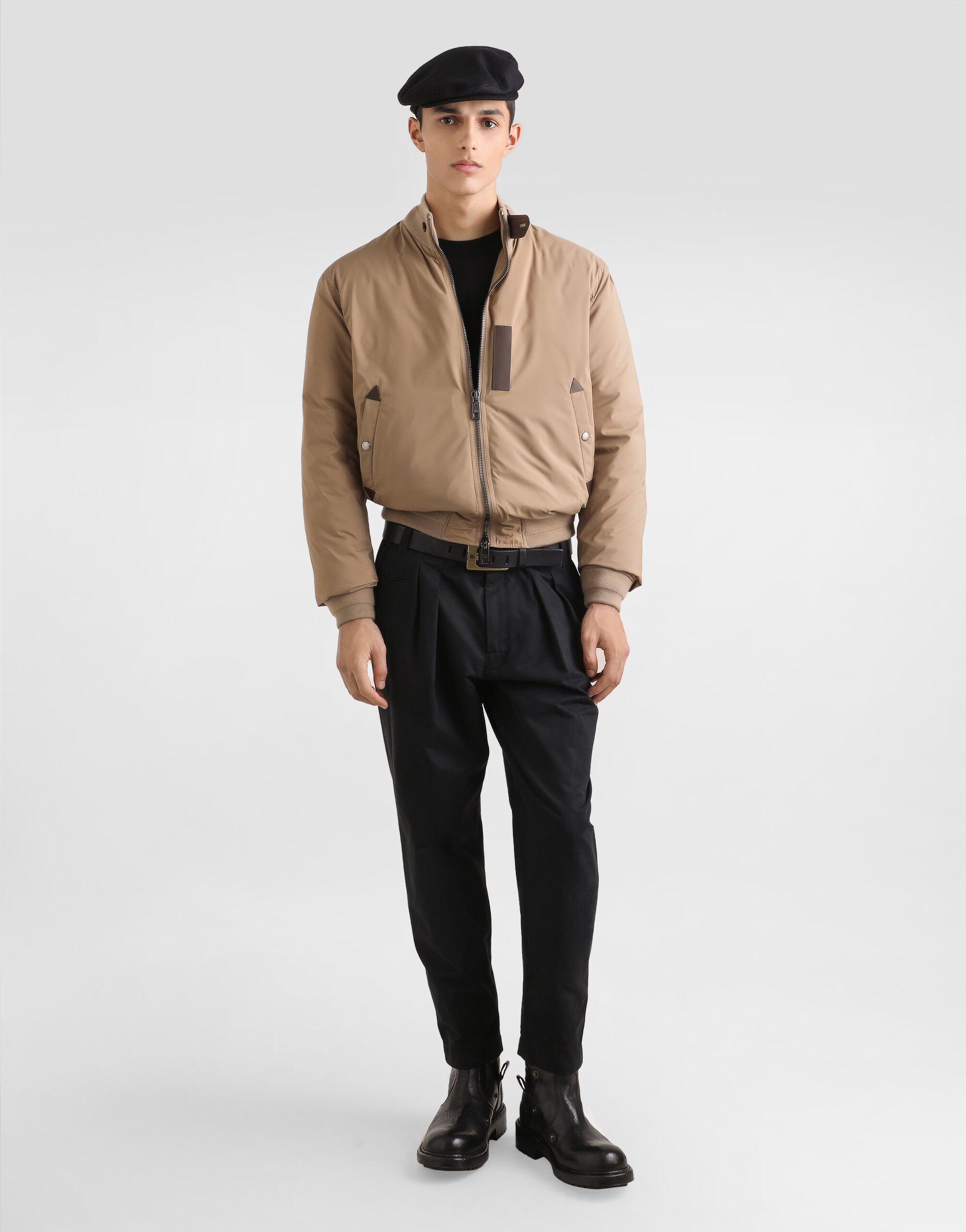 Padded satin jacket in Multicolor for Men | Dolce&Gabbana® US