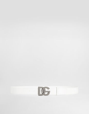 Dolce & Gabbana Belt with DG logo buckle White BC4693AQ765
